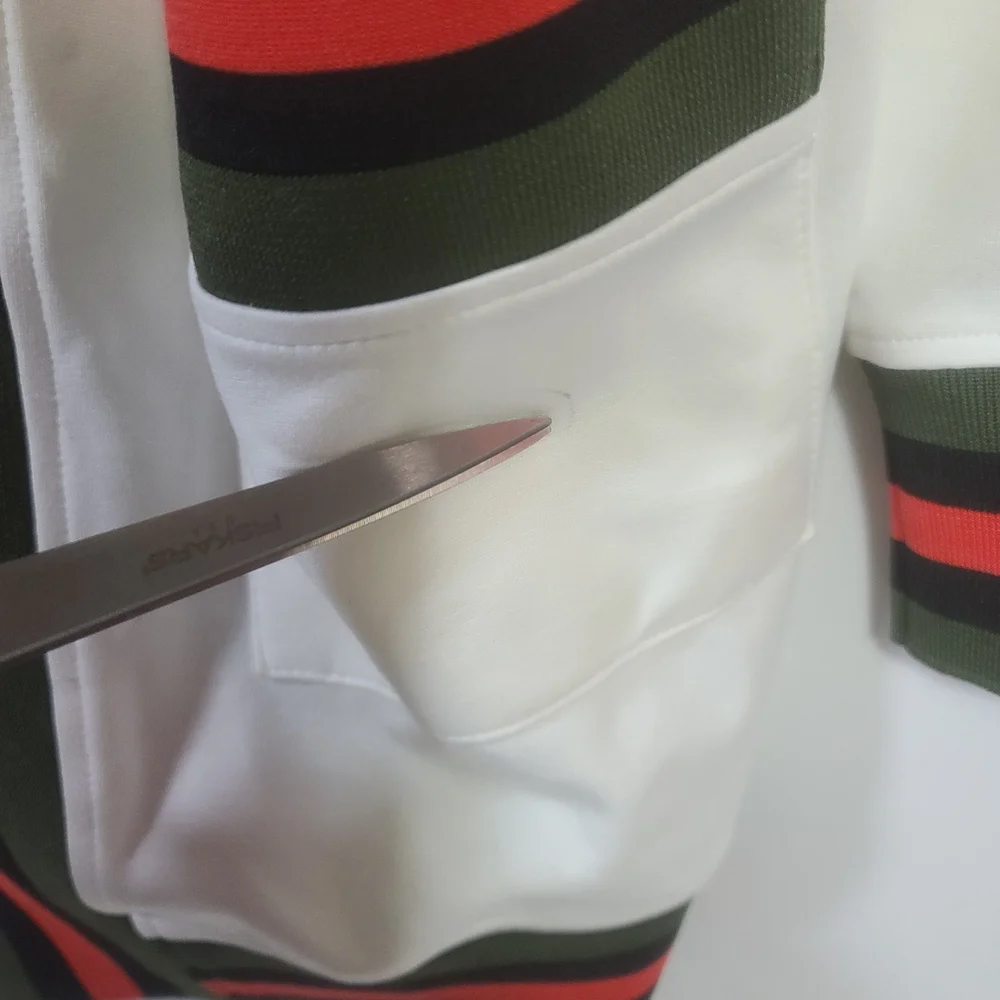 Haute Shore Women's Cody Open-Front Cardigan Sweater Off White Striped One Size - Picture 10 of 14